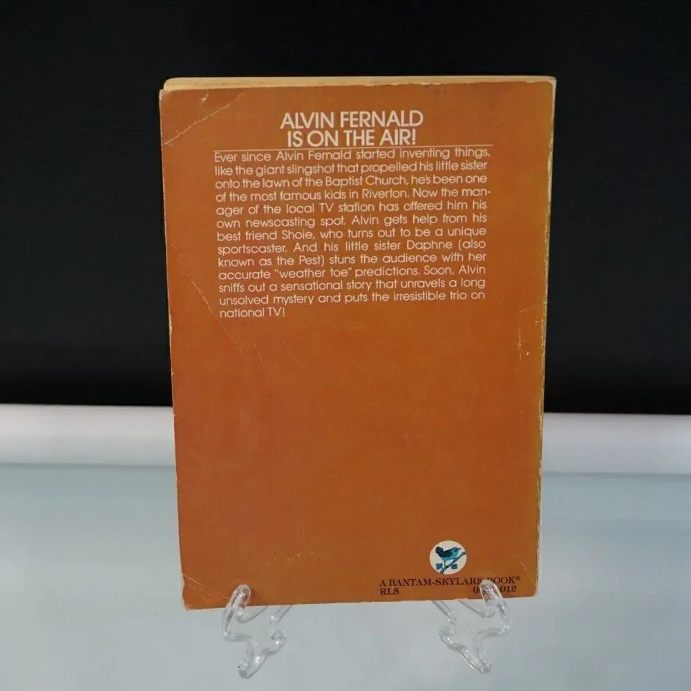 Alvin Fernald TV Anchorman By Clifford B Hicks 1980 Bantam Skylark Paperback